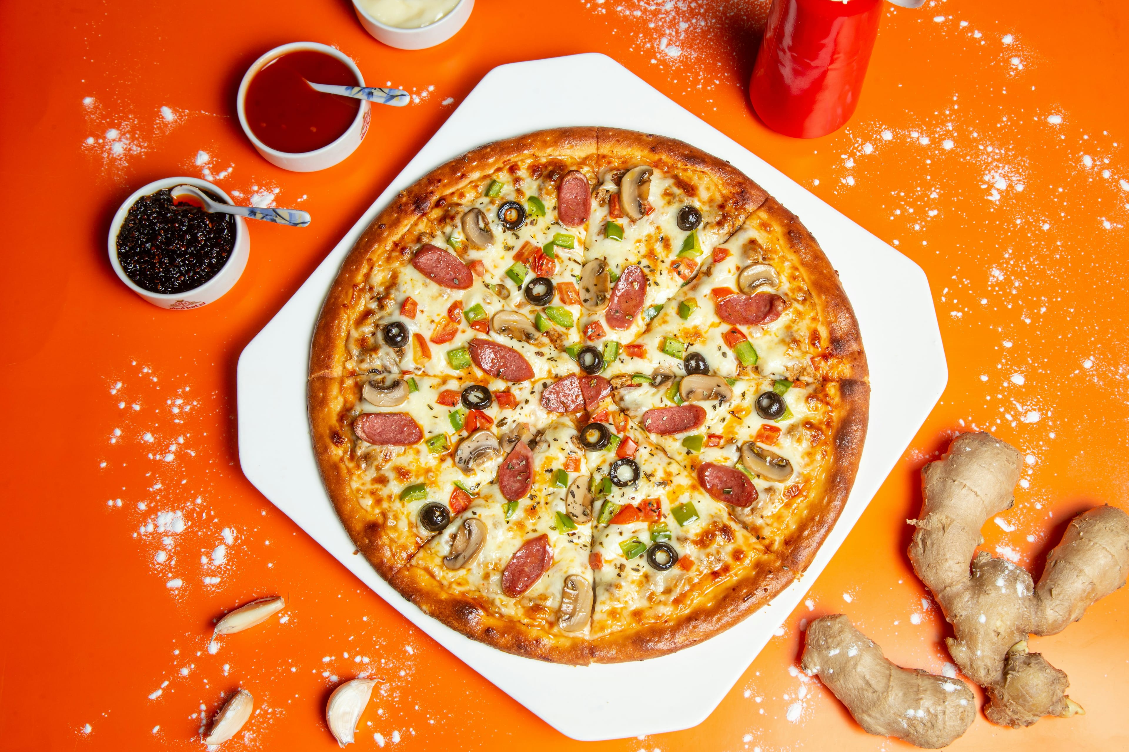 Leckere Pizza von Pizza Belami